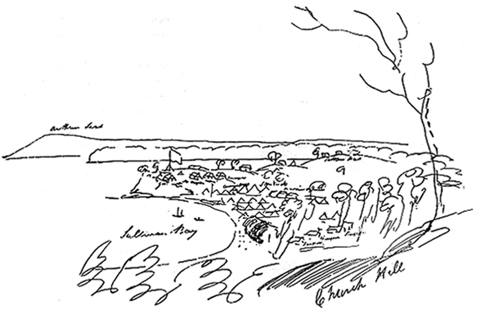 first settlement sketch