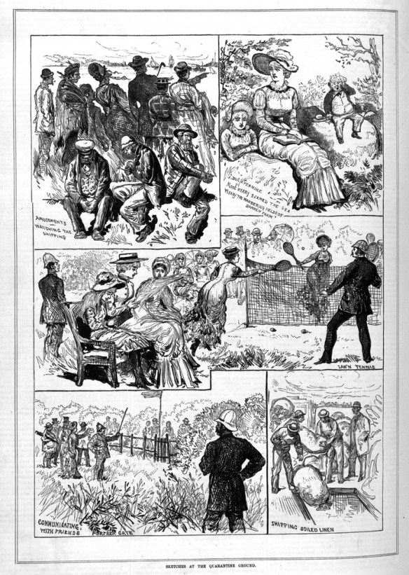 Sketches at the Quarantine Ground, 1882