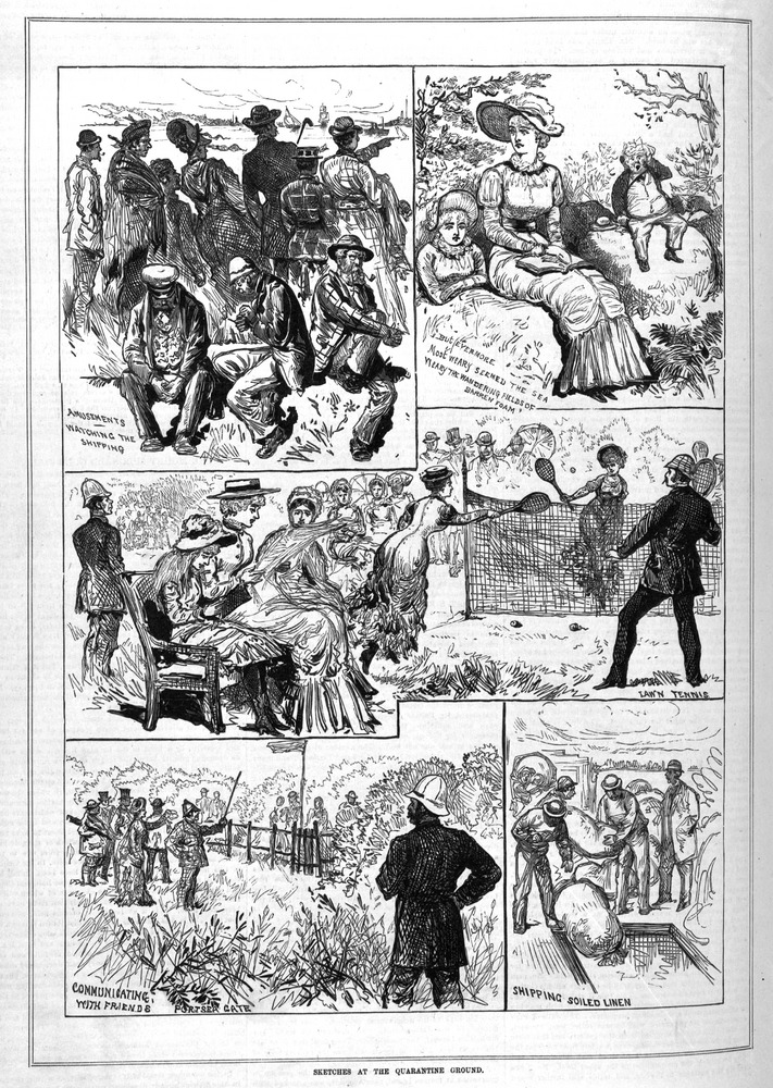Sketches at the Quarantine Ground, 1882