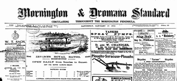 Mornington and Dromana Standard 1911