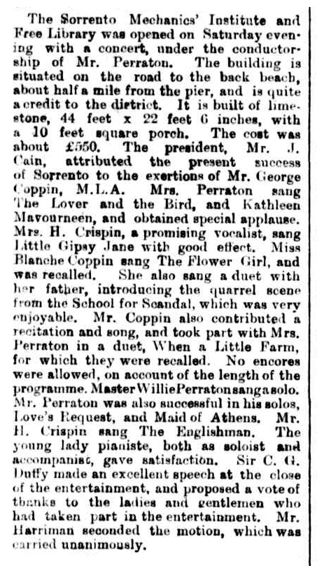 institute opening the age 6 feb 1877