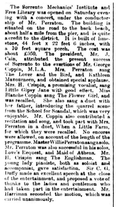 institute opening the age 6 feb 1877